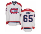 Men's Reebok Montreal Canadiens #65 Andrew Shaw Authentic White Away NHL Jersey