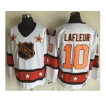 Montreal Canadiens #10 Guy Lafleur White Orange All Star CCM Throwback Stitched NHL Jersey
