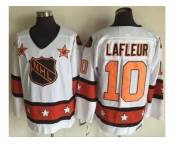 Montreal Canadiens #10 Guy Lafleur White Orange All Star CCM Throwback Stitched NHL Jersey