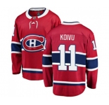 Montreal Canadiens #11 Saku Koivu Authentic Red Home Fanatics Branded Breakaway NHL Jersey