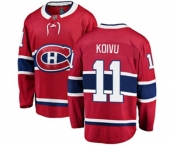 Montreal Canadiens #11 Saku Koivu Authentic Red Home Fanatics Branded Breakaway NHL Jersey