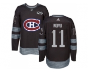 Montreal Canadiens #11 Saku Koivu Black 1917-2017 100th Anniversary Stitched NHL Jersey
