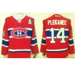 Montreal Canadiens #14 Tomas Plekanec Stitched Red New CH NHL Jersey