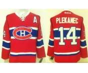 Montreal Canadiens #14 Tomas Plekanec Stitched Red New CH NHL Jersey