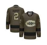 Montreal Canadiens #2 Doug Harvey Green Salute to Service Stitched NHL Jersey