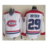 Montreal Canadiens #29 Ken Dryden White CH-CCM Throwback Stitched NHL Jersey