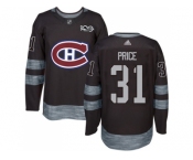 Montreal Canadiens #31 Carey Price Black 1917-2017 100th Anniversary Stitched NHL Jersey