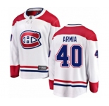 Montreal Canadiens #40 Joel Armia Authentic White Away Fanatics Branded Breakaway NHL Jersey