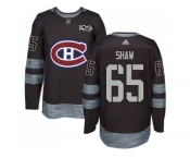 Montreal Canadiens #65 Andrew Shaw Black 1917-2017 100th Anniversary Stitched NHL Jersey
