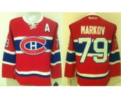 Montreal Canadiens #79 Andrei Markov Red New CH Stitched NHL Jersey