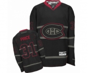 Reebok Montreal Canadiens #31 Carey Price Authentic Black Ice NHL Jersey