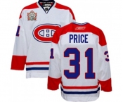 Reebok Montreal Canadiens #31 Carey Price Authentic White Heritage Classic Style NHL Jersey
