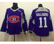 nhl jerseys montreal canadiens #11 gallagher purple