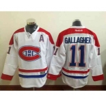 nhl jerseys montreal canadiens #11 gallagher white[gallagher][patch A]