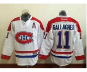 nhl jerseys montreal canadiens #11 gallagher white[gallagher][patch A]