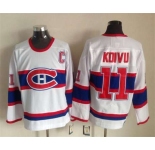 nhl jerseys montreal canadiens #11 koivu white[m&n][patch C]