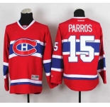nhl jerseys montreal canadiens #15 parros red