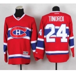 nhl jerseys montreal canadiens #24 tinordi red