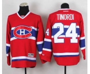 nhl jerseys montreal canadiens #24 tinordi red