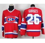 nhl jerseys montreal canadiens #26 gorges red