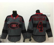 nhl jerseys montreal canadiens #4 beliveau grey[patch C]
