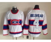 nhl jerseys montreal canadiens #4 beliveau white