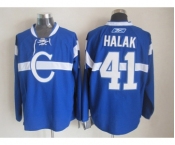 nhl jerseys montreal canadiens #41 halak blue