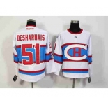 nhl jerseys montreal canadiens #51 desharnais white[2016 winter classic]