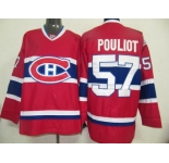 nhl jerseys montreal canadiens #57 pouliot red