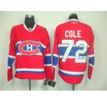 nhl jerseys montreal canadiens #72 cole red