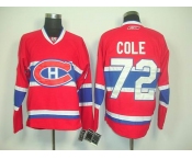 nhl jerseys montreal canadiens #72 cole red