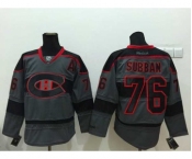nhl jerseys montreal canadiens #76 subban grey[patch A]