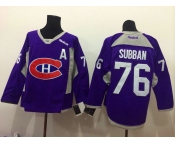 nhl jerseys montreal canadiens #76 subban purple