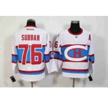nhl jerseys montreal canadiens #76 subban white[2016 winter classic][patch A]
