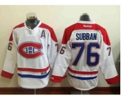 nhl jerseys montreal canadiens #76 subban white[patch A][2015 new]