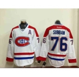 nhl jerseys montreal canadiens #76 subban white[patch A]