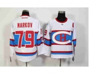 nhl jerseys montreal canadiens #79 markov white[2016 winter classic][patch A]