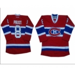 nhl jerseys montreal canadiens #8 prust red