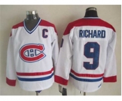 nhl jerseys montreal canadiens #9 richard white[patch C]