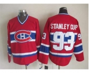 nhl jerseys montreal canadiens #93 stanleycup red