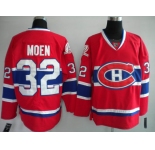 nhl montreal canadians #32 moen red ch