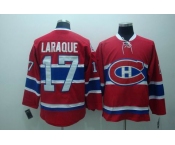 nhl montreal canadiens #17 laraque red ccm