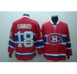 nhl montreal canadiens #18 savand  red ccm