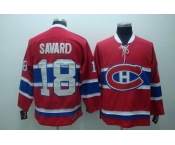 nhl montreal canadiens #18 savand  red ccm