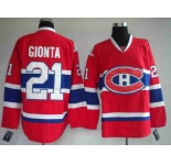 nhl montreal canadiens #21 gionta red ch