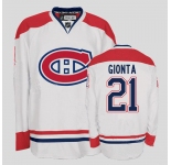 nhl montreal canadiens #21 gionta white ch