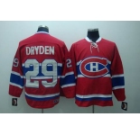 nhl montreal canadiens #29 dryden  red ccm