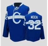 nhl montreal canadiens #32 moen blue