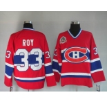 nhl montreal canadiens #33 roy red m&n ch