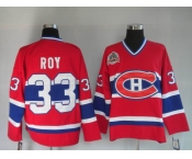 nhl montreal canadiens #33 roy red m&n ch